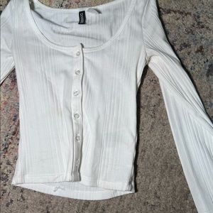 white basic long sleeve